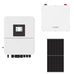 Deye 5kW Solar, Inverter & Battery Combo Deal – 1 X Deye 5kW Inverter, 1 X 5kW Dyness Lithium Ion Battery & 6 X Sunova 585W Solar Panels