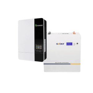 5KVA / 5000W MPPT GROWATT Hybrid Inverter Combo + 5.43kWh SVOLT Lithium Battery