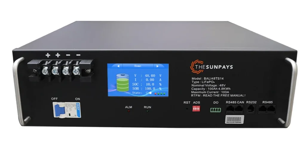 Solarix SunPays 48V 100Ah LiFePo4 Single Battery