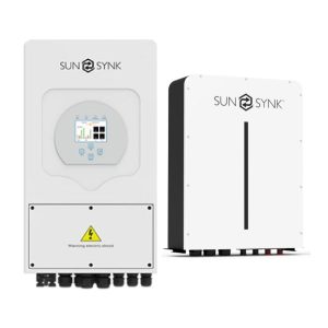 SUNSYNK 5kW Inverter & Battery Combo Deal – 1 X SUNSYNK 5kW Inverter & 1 X 5kW 100Ah 51.2V Lithium Ion Batteries